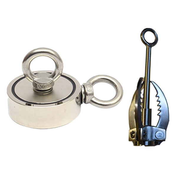 Double Sided Fishing magnet next Too Grappling Hook
