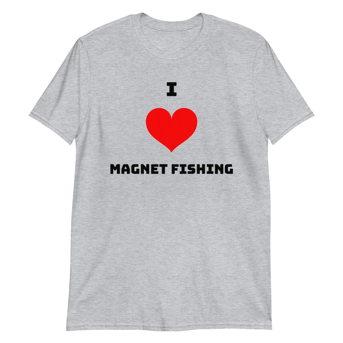 Short-Sleeve I Heart Magnet Fishing Unisex T-Shirt