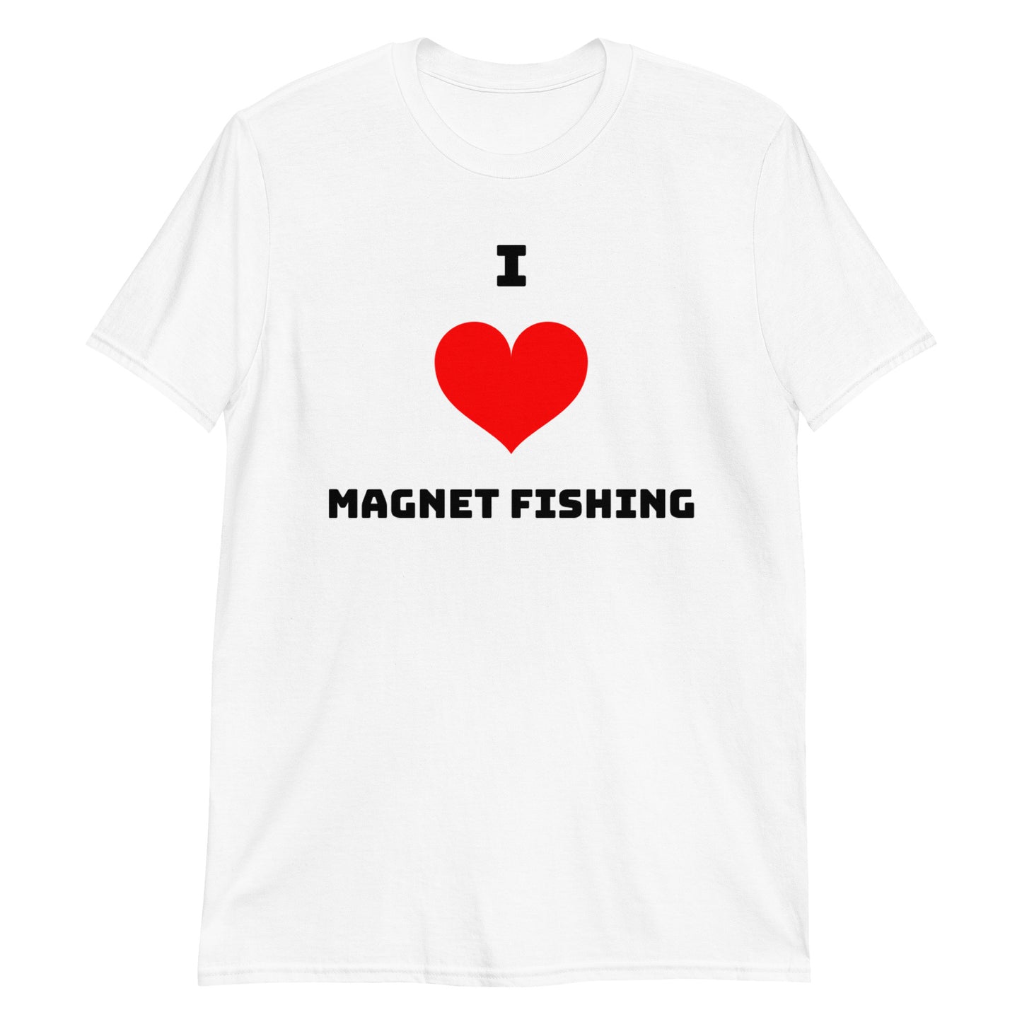 Short-Sleeve I Heart Magnet Fishing Unisex T-Shirt